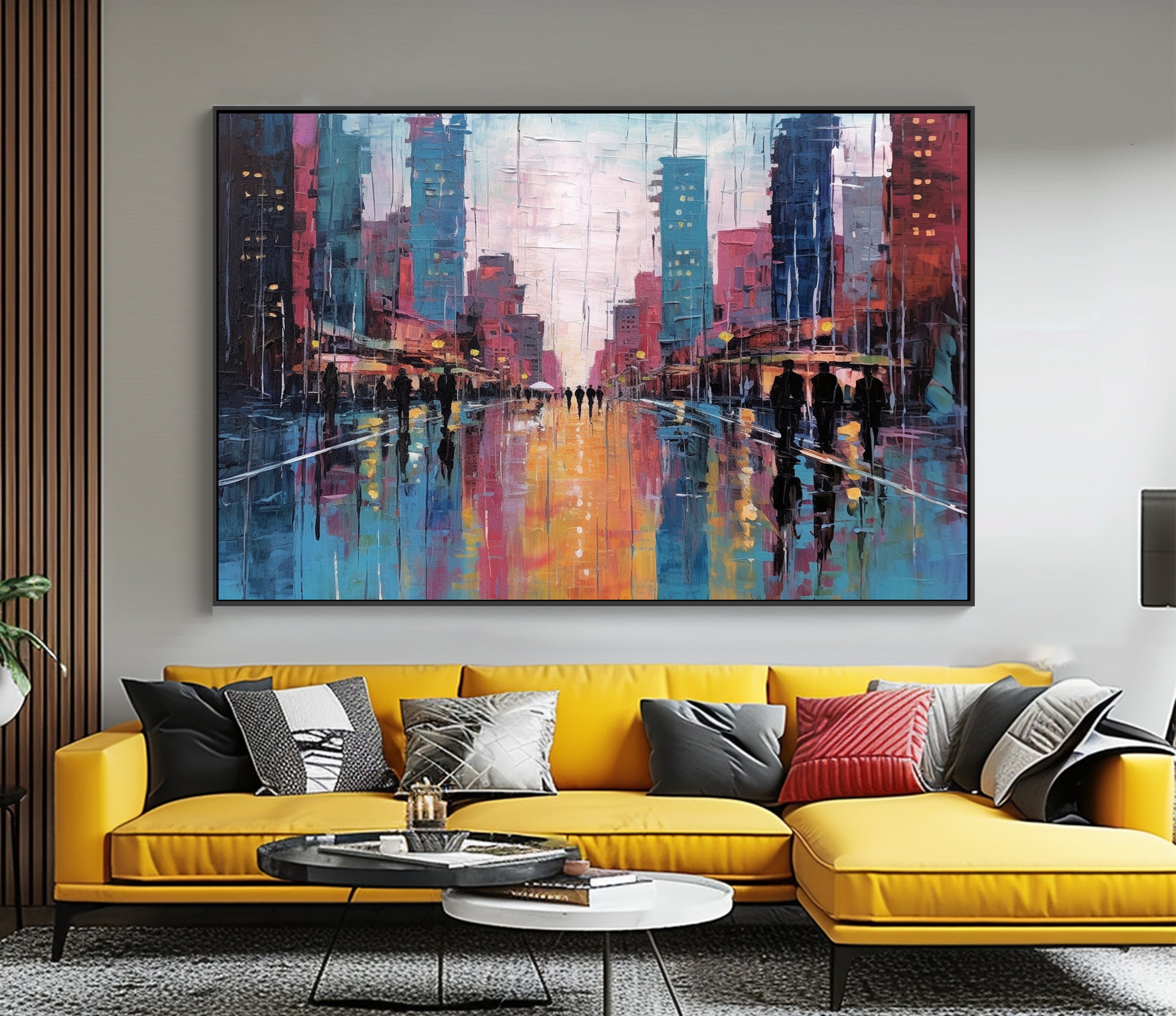 Abstract Cityscape Digital Print Wall Art