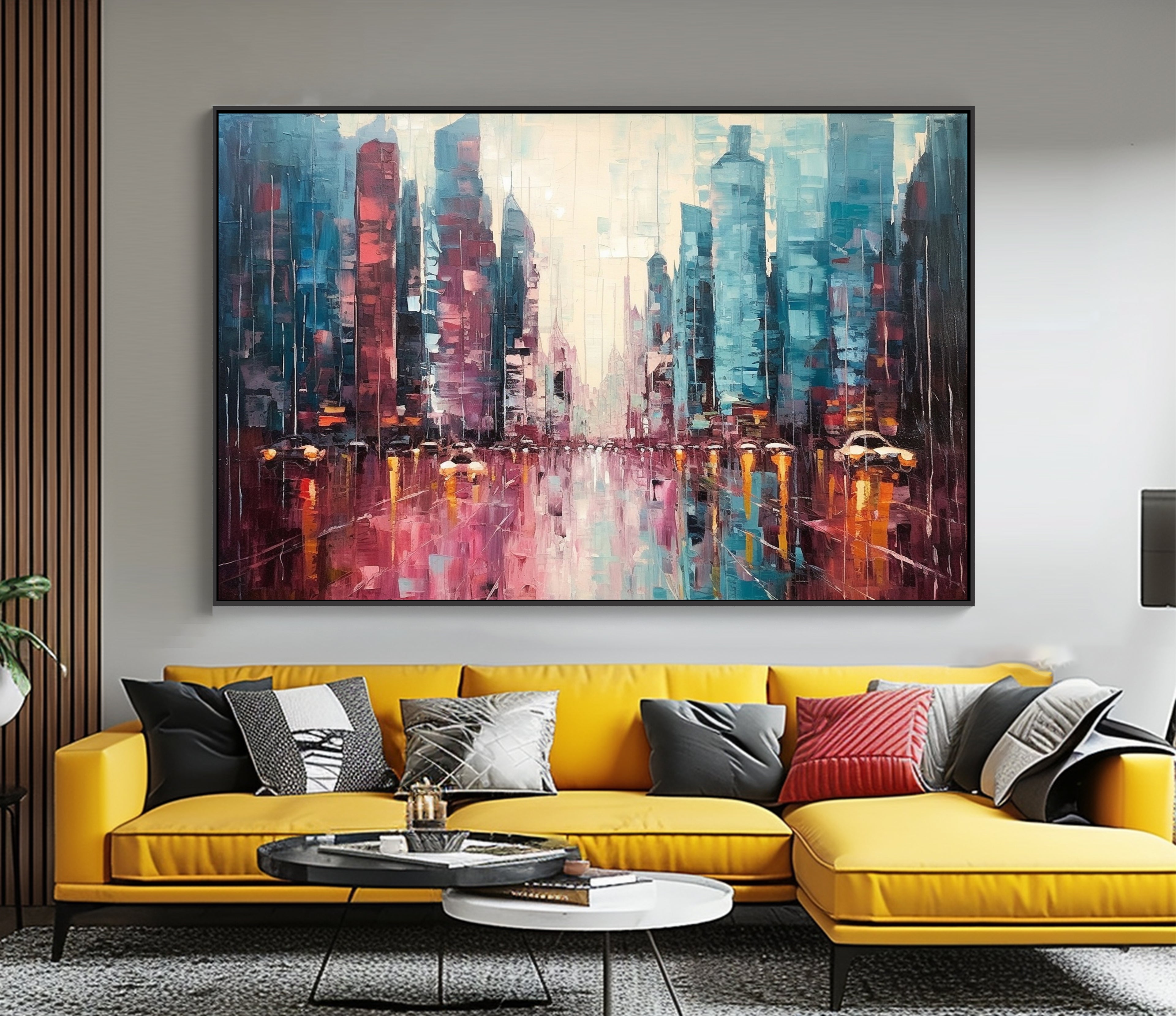 Abstract Cityscape Digital Print Wall Art