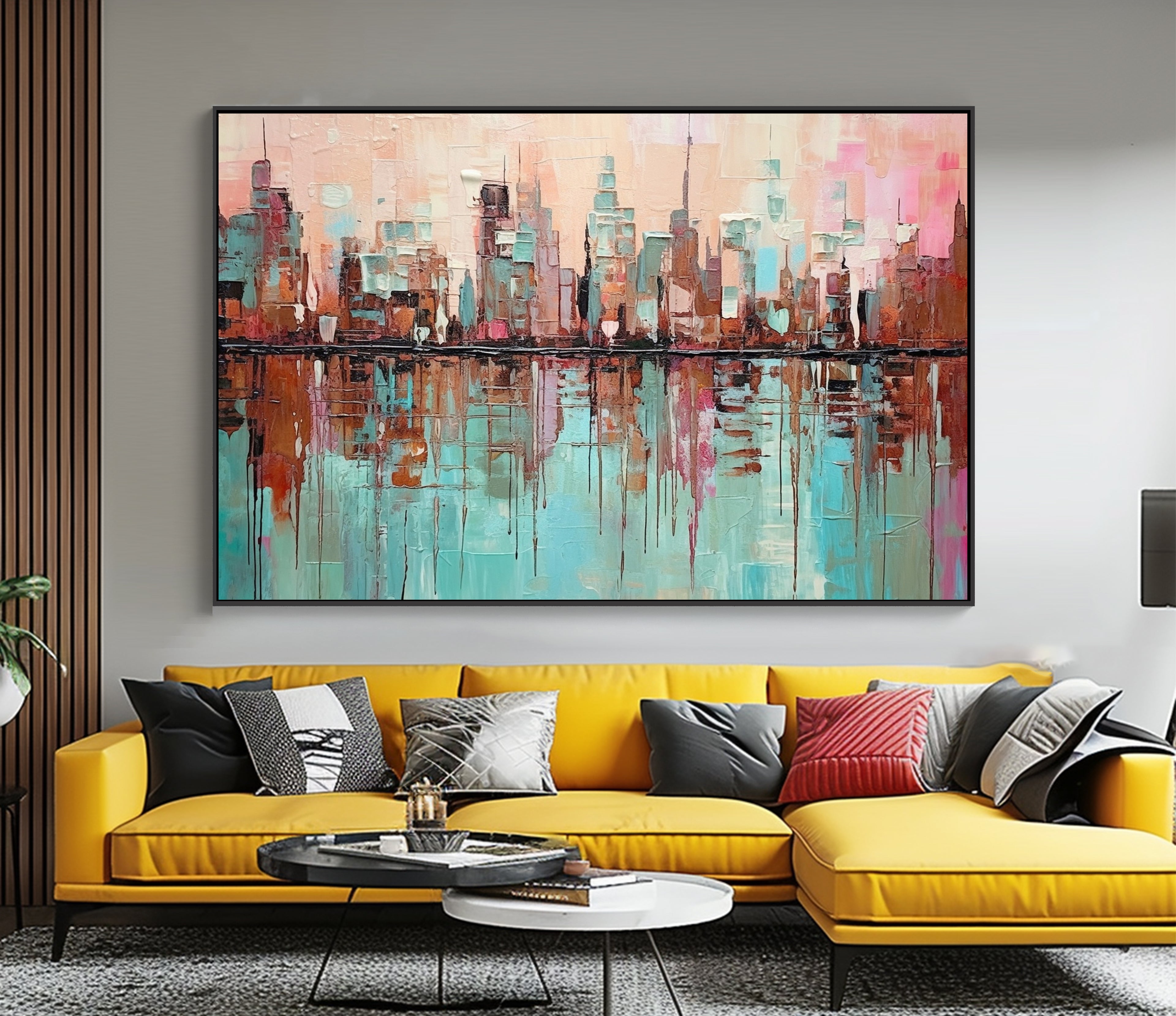 Abstract Cityscape Digital Print Wall Art